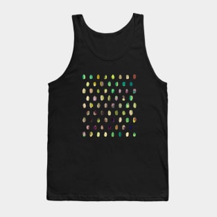 Artistic Watercolor Palette Dots Purple Tank Top